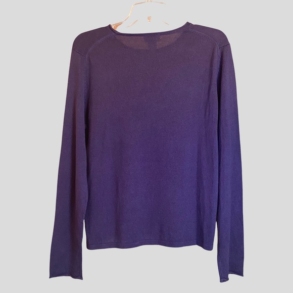 BROOKS 346 Cashmere/silk crew neck sweater - Picture 2 of 4